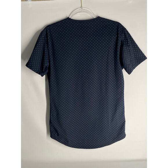 BYLT Drop Cut Short Sleeve T-shirt Black Gray Polka Dot Size Small Men's - Picture 4 of 4